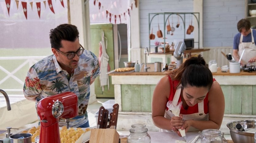 Dan Levy in the Great Canadian Baking show